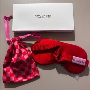 Marc Jacobs Red and Pink Sleep Mask Set